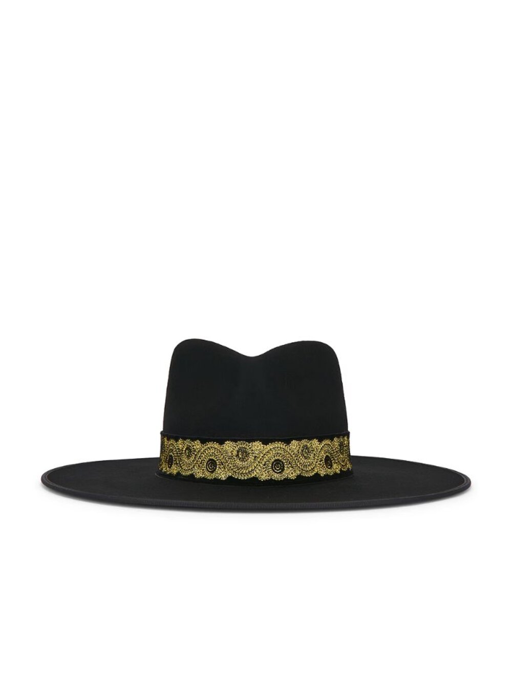 🖤 Lack of Color Noir Rancher Special Hat Gold Ribbon Wool Fedora Sz M NWT ✨